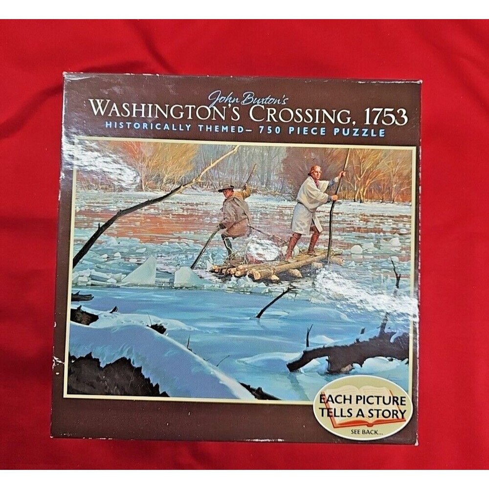 Puzzle 750 Piece History Jigsaw 2006 Burton's Washington's Crossing 1753